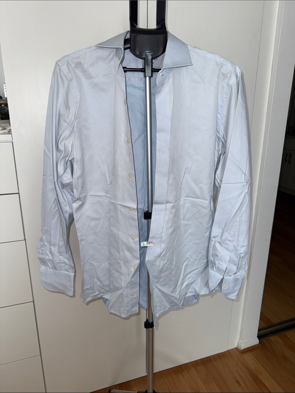 Ledbury Slim Fit Casual Button-Down Shirt in Light Beige